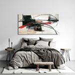 Handmade Oil Painting Canvas Wall Art Decoration Abstract Lines For Home Living Room Decor Rolled Frameless Unstretched Painting - Image 5
