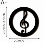 Black Music Notes Wooden Wall Home Decor - Image 6