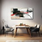 Handmade Oil Painting Canvas Wall Art Decoration Abstract Lines For Home Living Room Decor Rolled Frameless Unstretched Painting - Image 6